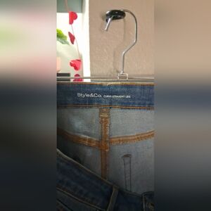 Style & Co. Curvy Straight Leg Jeans